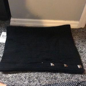 Michael Kors black cowl neck scarf